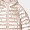 Doudoune l&eacute;g&egrave;re &agrave; capuche imperm&eacute;able couleur argent fille