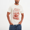 T-shirt manches courtes coton Creeks ecru homme