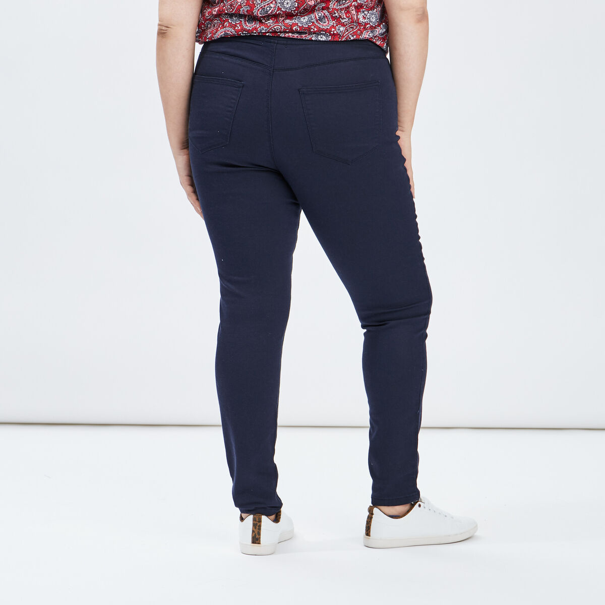 Jeggings bleu marine femme grande taille