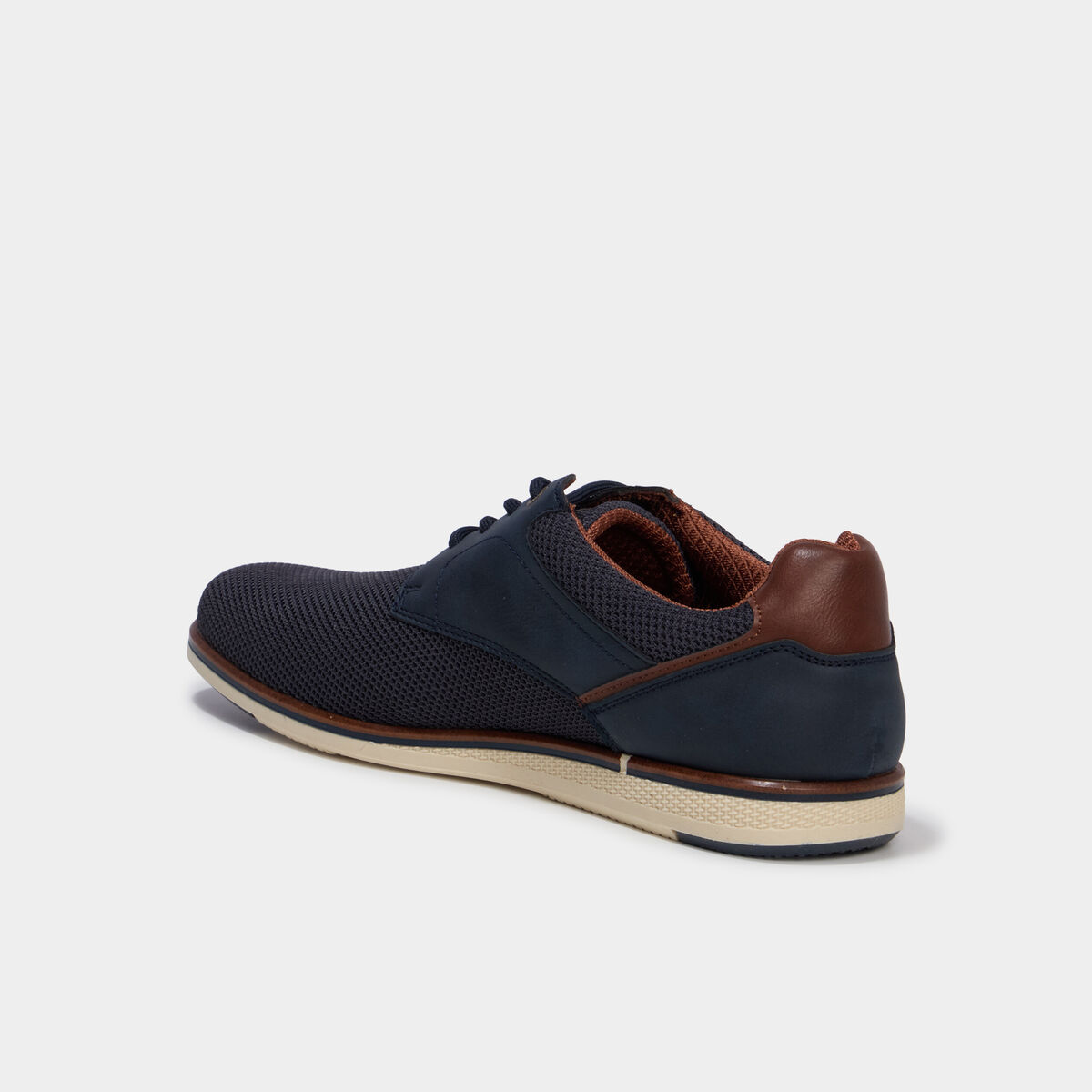Derbies &agrave; lacets bout rond bleu marine homme