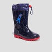 Bottes de pluie &agrave; coulisse bleu marine gar&ccedil;on