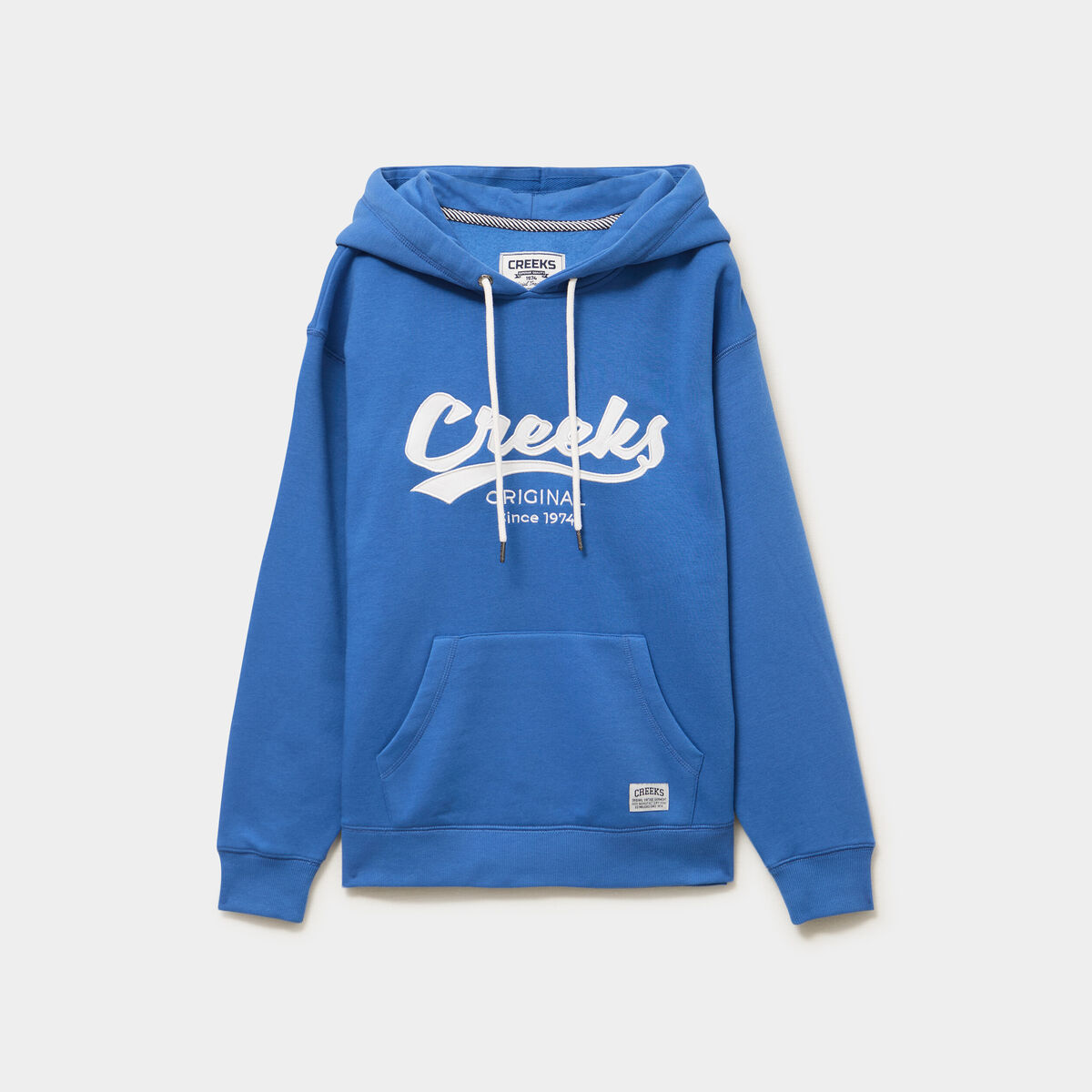 Sweat &agrave; capuche hoodie bleu electrique femme