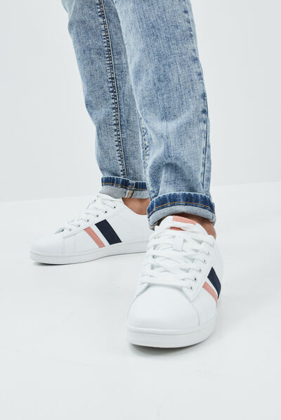 Tennis à lacets Creeks blanc femme