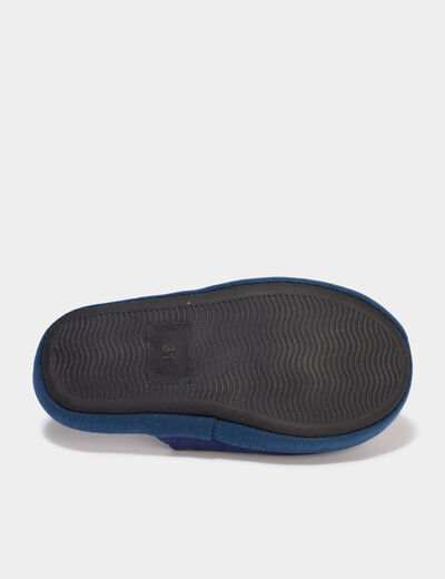 Chaussons mules Minecraft bleu gar&ccedil;on