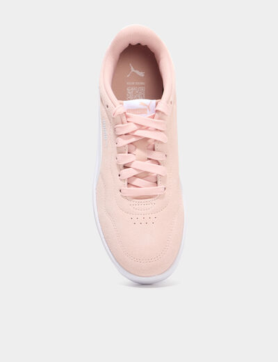 Tennis en cuir Puma Court Lally SD rose femme