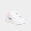 Tennis basses à scratchs Stitch blanc fille