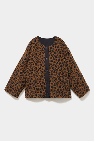 Veste r&eacute;versible matelass&eacute;e d&eacute;perlante noir femme grande taille