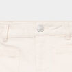 Short droit poches plaqu&eacute;es stretch creme fille