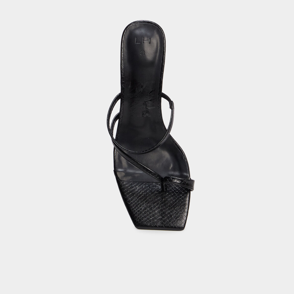 Mules &agrave; talons kitten heels noir femme