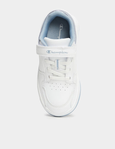 Tennis basses scratchs Champion Foil bleu fille