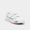Tennis basses en toile bout renforc&eacute; multicolore fille