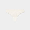 Tanga en dentelle blanc femme