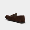 Mocassins en cuir daim marron homme