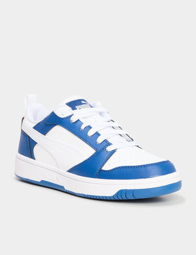 Tennis basses à lacets Puma Rebound bleu roi garçon