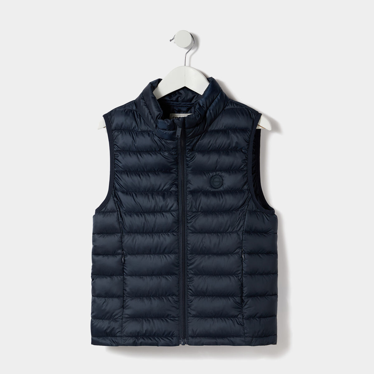 Doudoune l&eacute;g&egrave;re sans manches imperm&eacute;able bleu marine fille