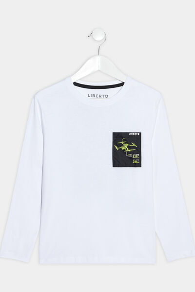 T-shirt Liberto blanc garçon