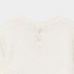 Ensemble sweat et pantalon molletonn&eacute;s ecru b&eacute;b&eacute; gar&ccedil;on