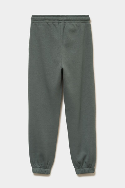 Pantalon de jogging confort doubl&eacute; vert kaki gar&ccedil;on
