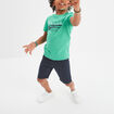 T-shirt col rond manches courtes Creeks vert garçon