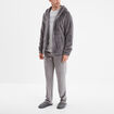 Ensemble pyjama 2 pièces haut et bas gris homme