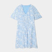 Robe col en V taille smockée Creeks bleu ciel femme