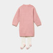 Ensemble robe pull et collants rose poudr&eacute;e b&eacute;b&eacute; fille