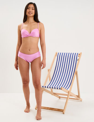 Bas de maillot de bain shorty rose clair femme