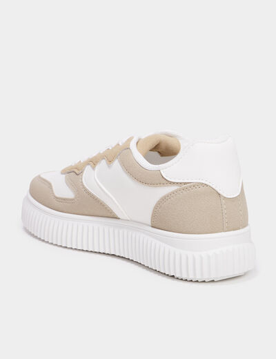 Tennis basses à lacets Creeks sable femme