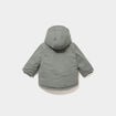 Parka &agrave; capuche doubl&eacute;e imperm&eacute;able vert kaki b&eacute;b&eacute; gar&ccedil;on