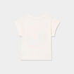 T-shirt manches courtes coton blanc fille