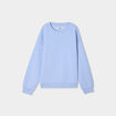 Sweat col rond manches longues bleu clair fille