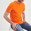 T-shirt en coton manches courtes orange homme
