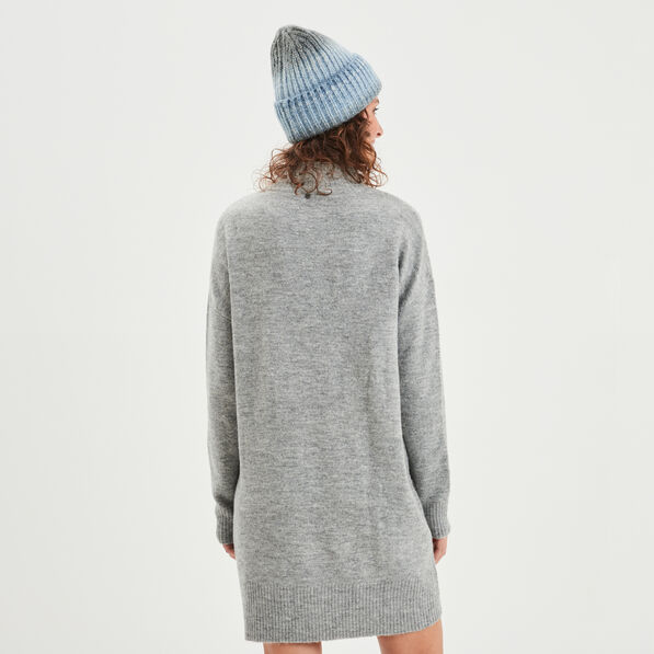 robe pull courte avec strass gris femme Robe pull courte avec strass gris femme