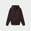 Sweat hoodie &agrave; capuche molleton marron chocolat homme