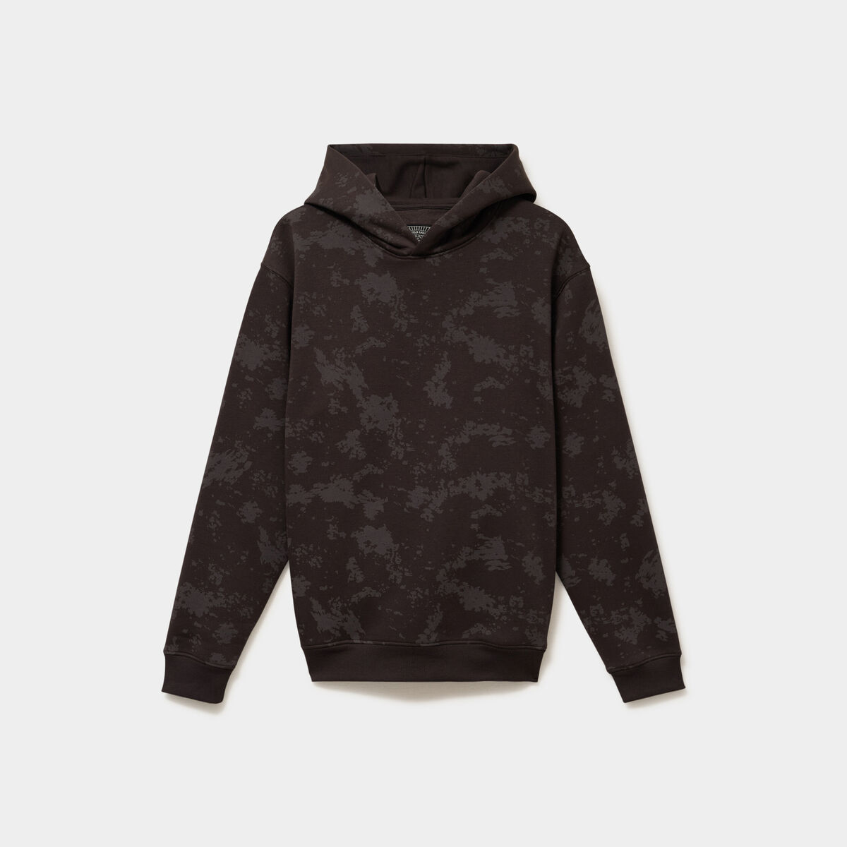 Sweat hoodie &agrave; capuche molleton marron chocolat homme
