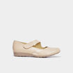 Ballerines en cuir sable femme