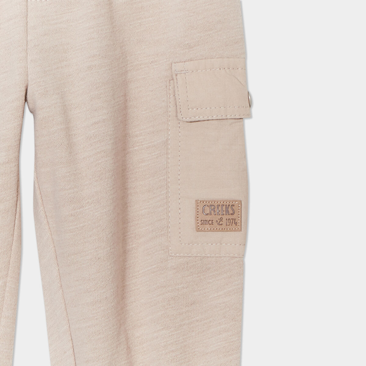 Pantalon battle taille élastiquée coton gris foncé bébé garçon