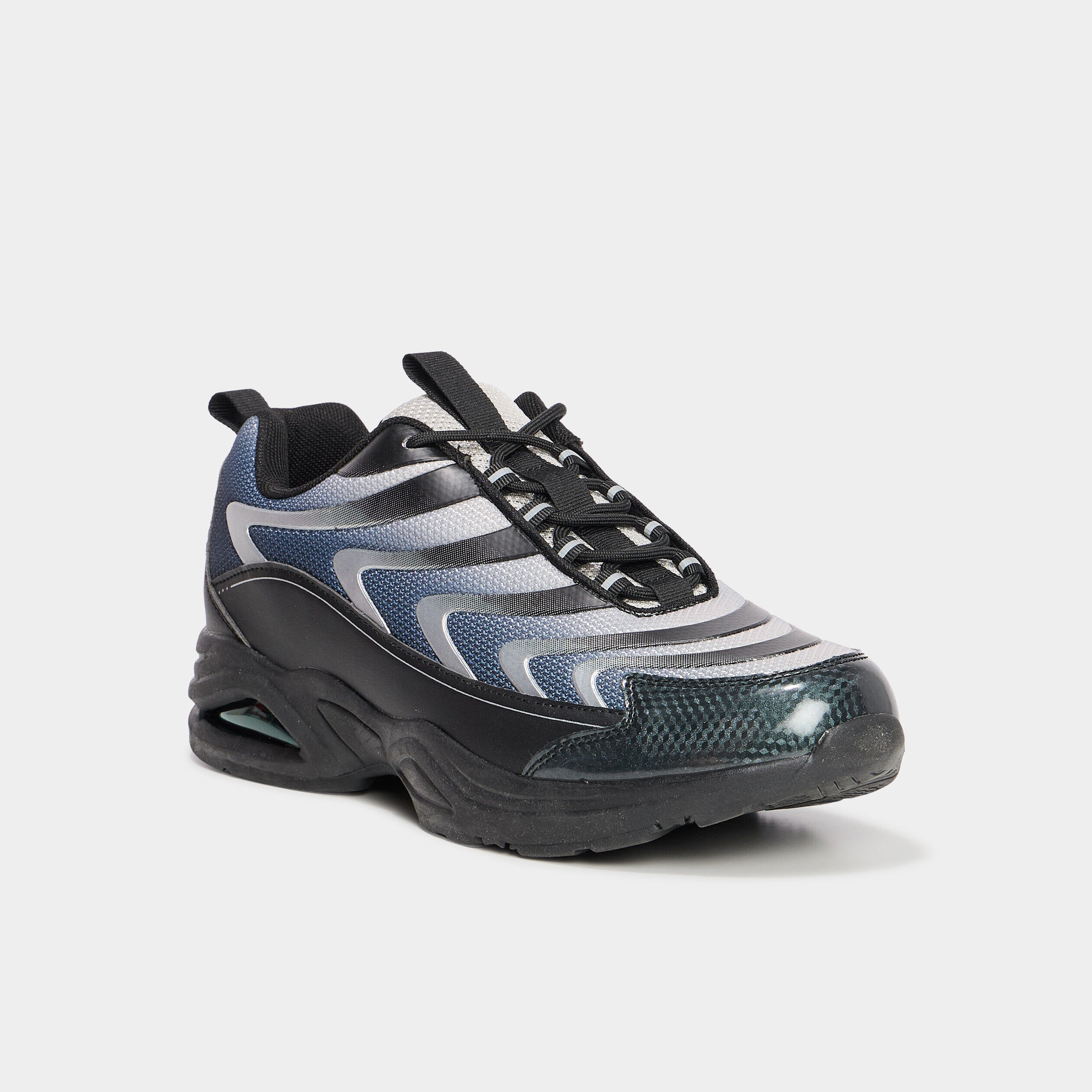 Baskets running semelle épaisse bleu homme LIBERTO