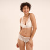 Soutien-gorge foulard avec dentelle blanc femme