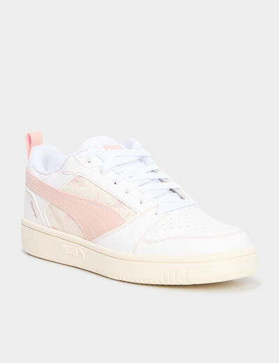 Tennis basses &agrave; lacets Puma rose femme