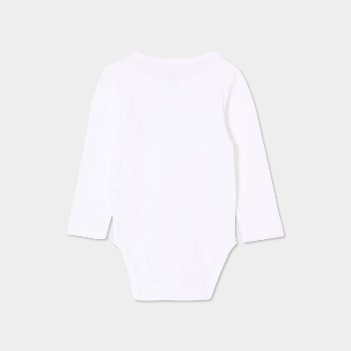 Body US coton Monsieur Caca x La Halle blanc b&eacute;b&eacute; gar&ccedil;on
