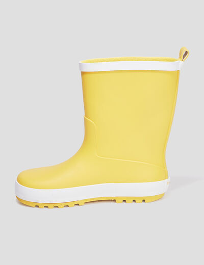 Bottes de pluie Trappeur jaune garçon