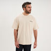 T-shirt relax manches courtes coton ecru homme