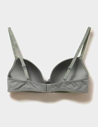 Lot 2 soutiens-gorge triangles padd&eacute;s vert clair femme