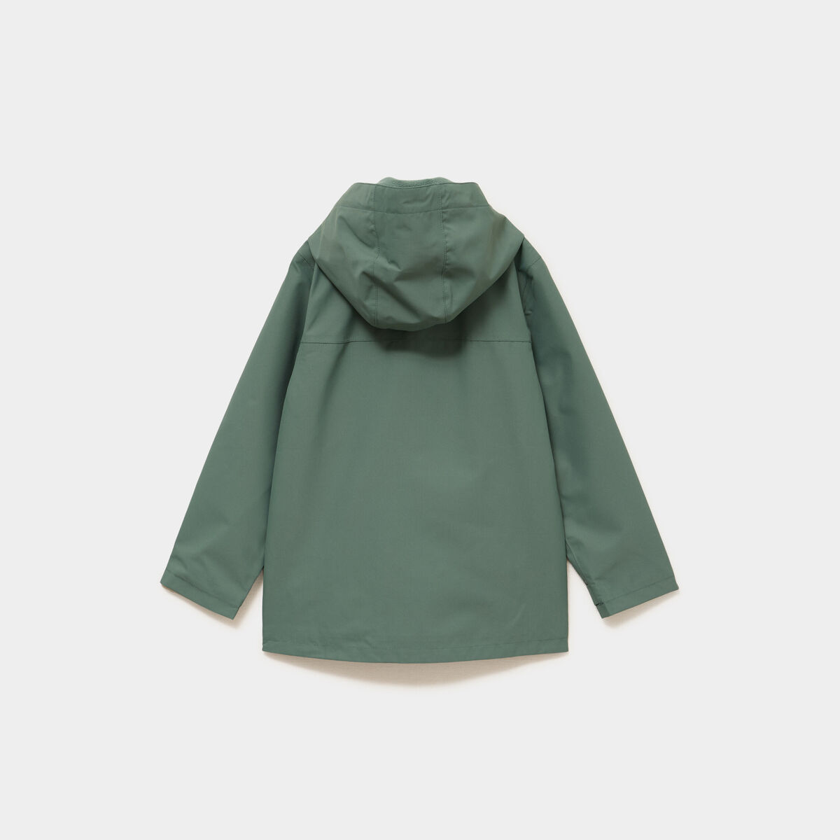 Imperm&eacute;able coupe-vent &agrave; capuche vert kaki fille
