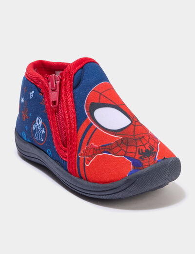 Chaussons bottillons Spider-Man bleu b&eacute;b&eacute; gar&ccedil;on