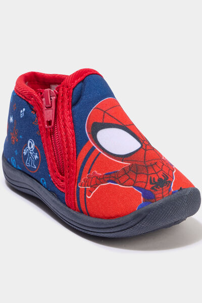 Chaussons bottillons Spider-Man bleu b&eacute;b&eacute; gar&ccedil;on