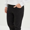 Jeans straight avec 5 poches denim noir homme