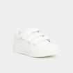 Tennis &agrave; scratchs empi&egrave;cement talon blanc fille