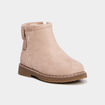 Boots fourr&eacute;es &agrave; franges ivoire b&eacute;b&eacute; fille